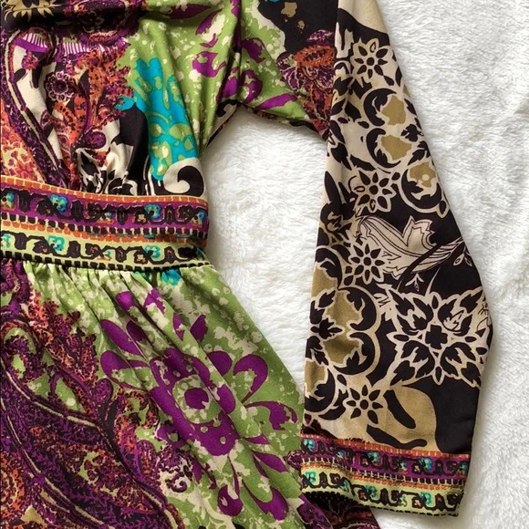 ECI print dress w tie back - Picture 6 of 6